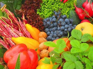 水果、蔬菜和香草是获得良好功效的关键。